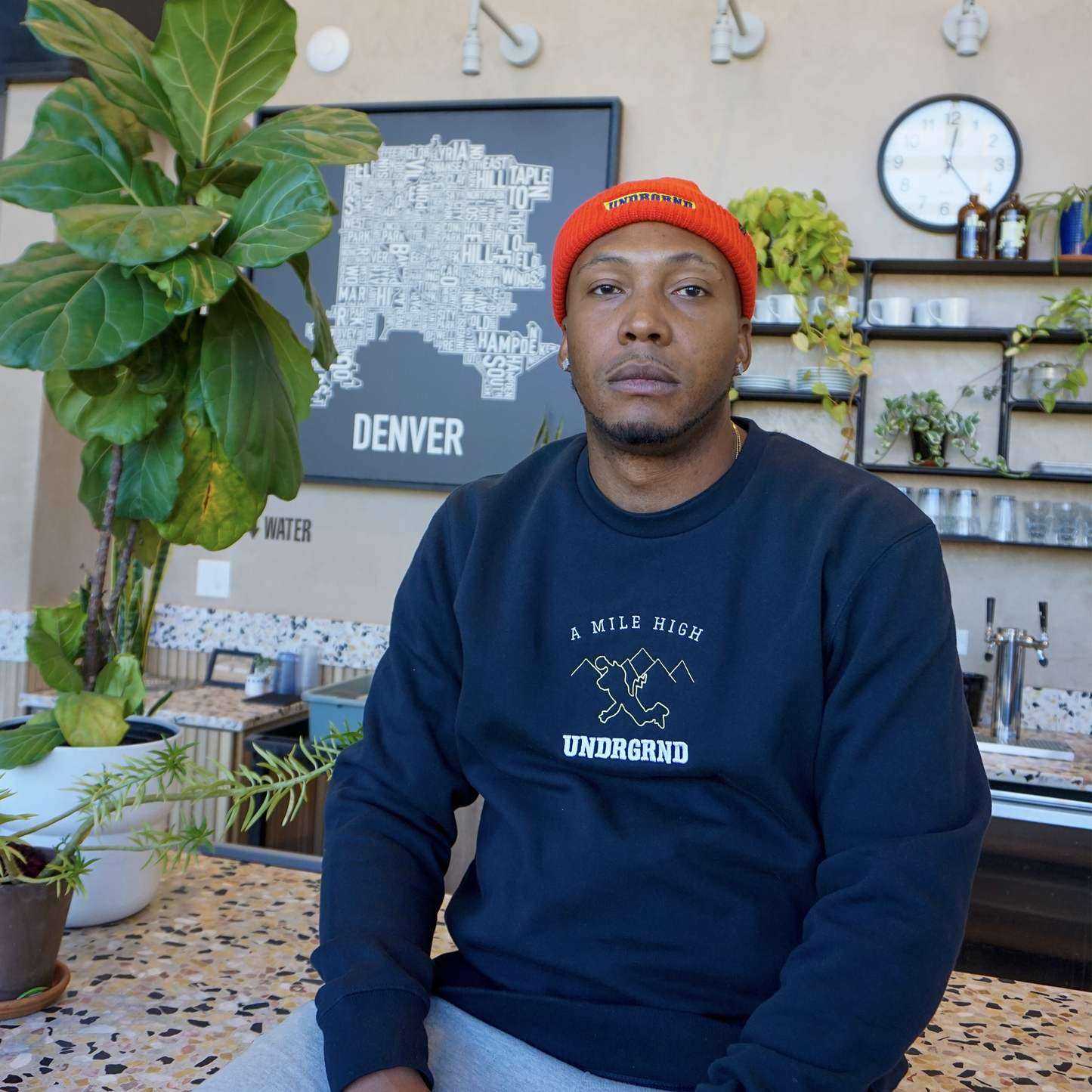 UNDRGRND Home Team Crewneck Navy