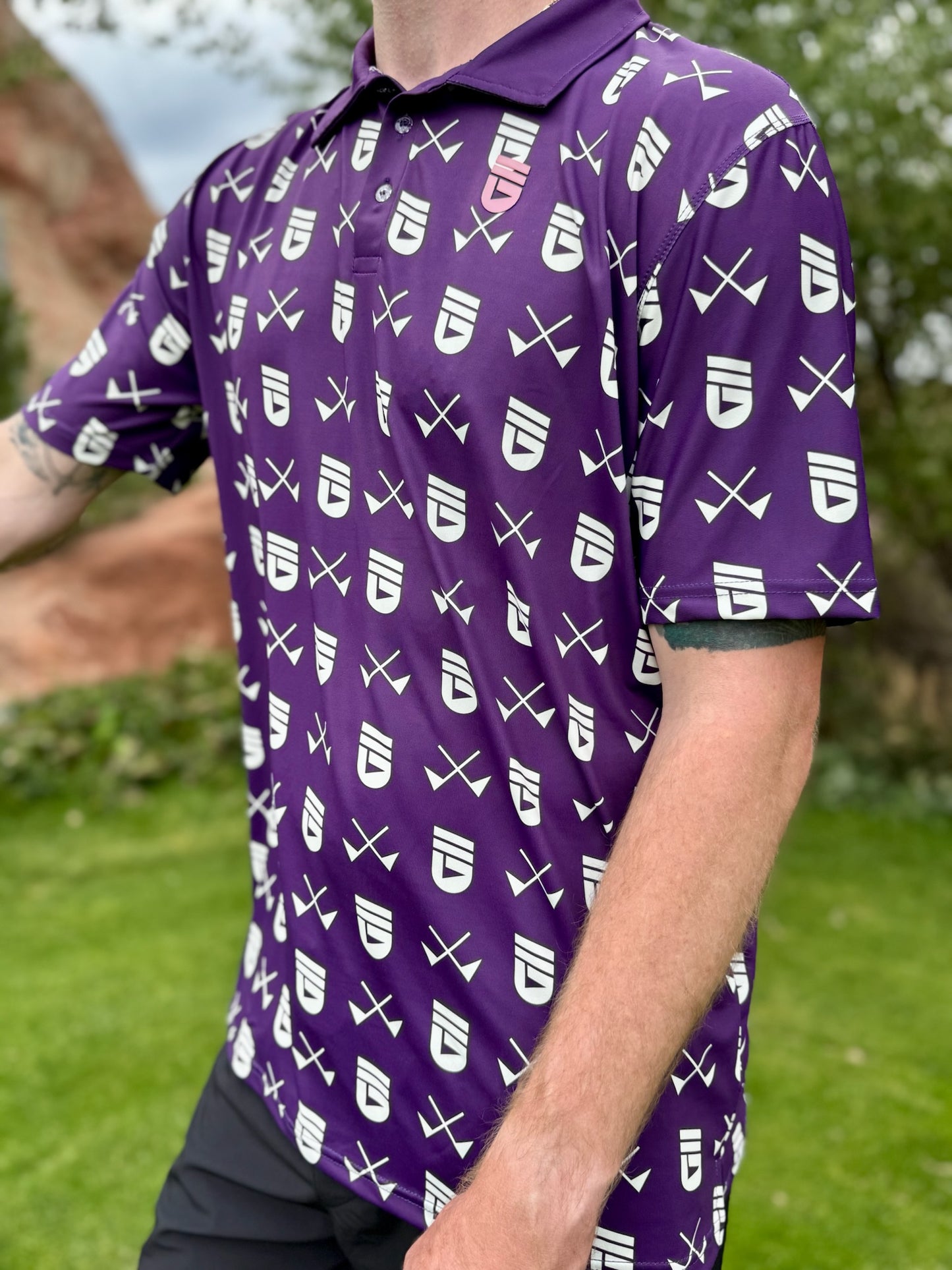 Twilight Peformance Golf Polo Purple