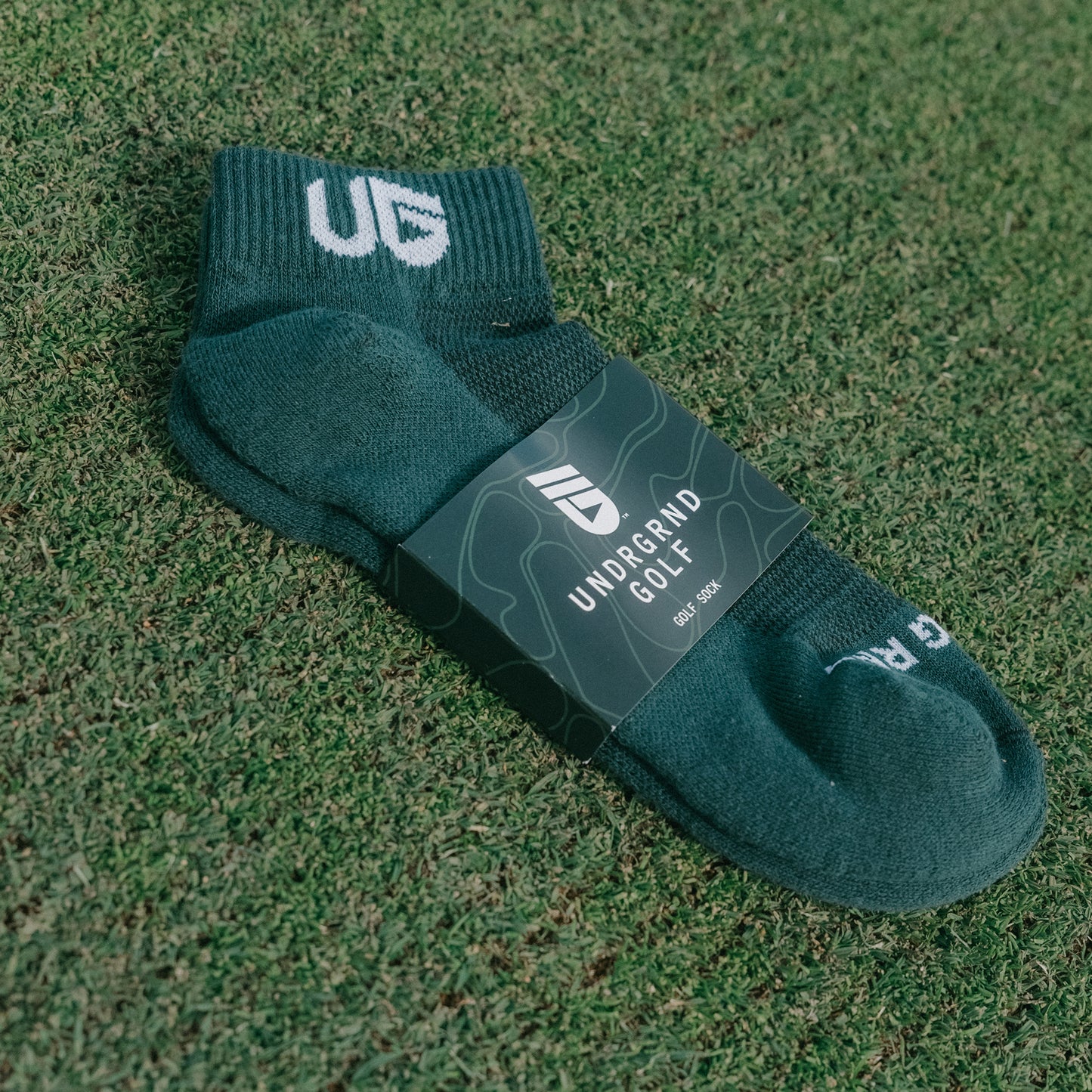 UNDRGRND Icon Core Ankle Sock Forest Green Single Pack