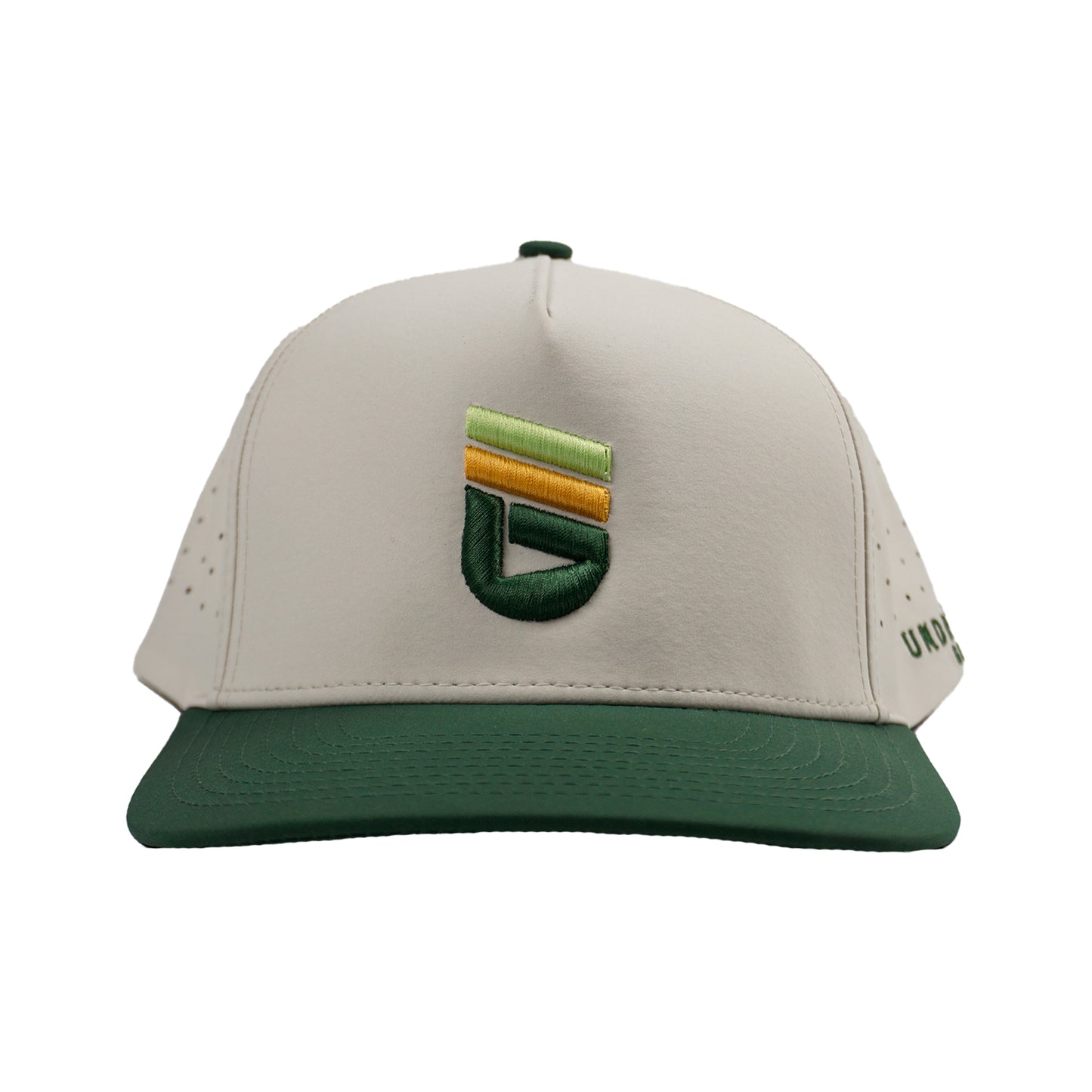 UNDRGRND Icon Performance Golf Hat Natural & Green