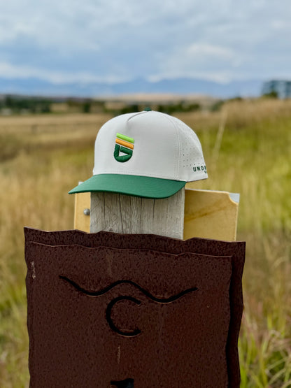 Natural & Green Performance Golf Hat