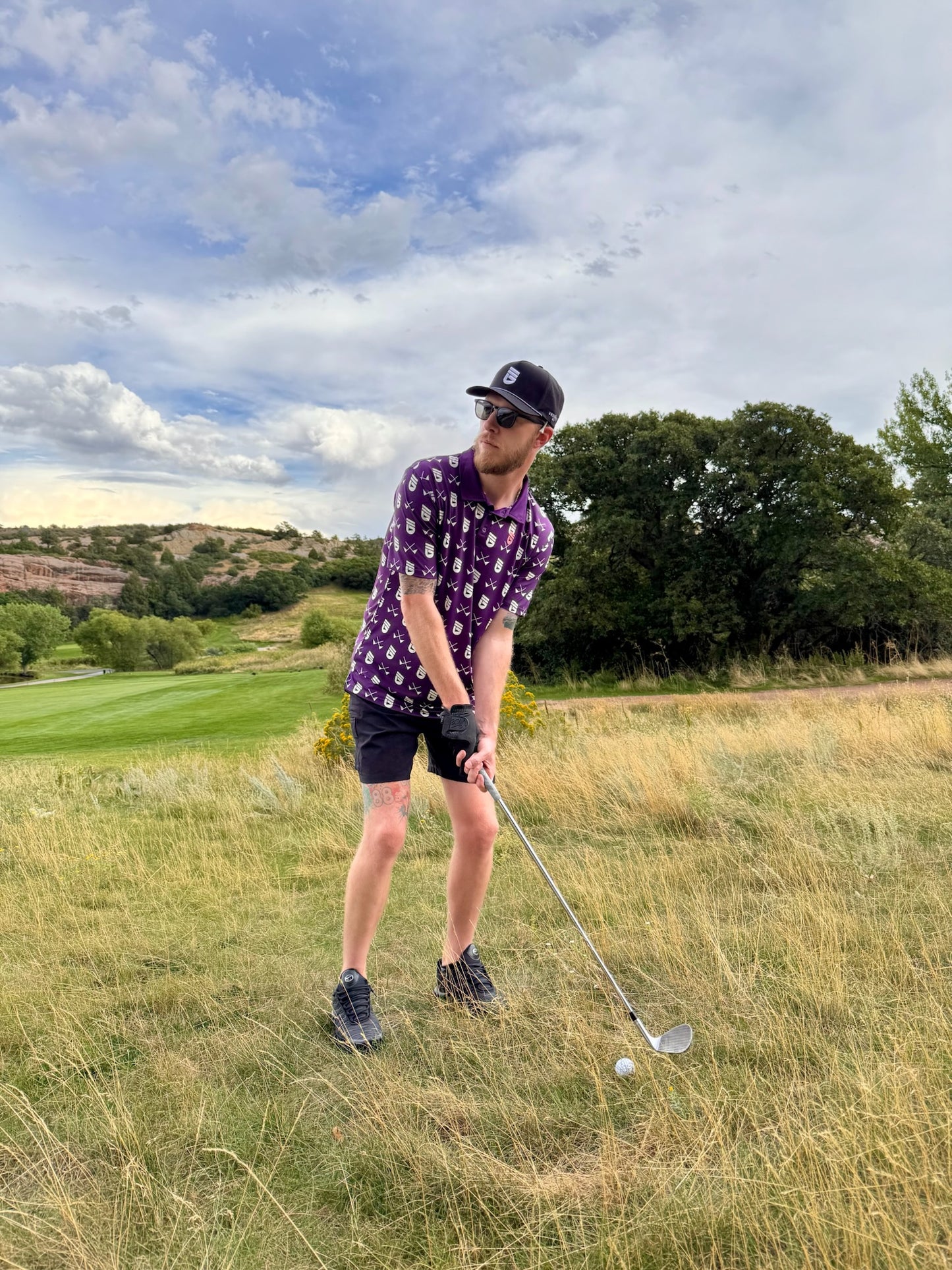 Twilight Peformance Golf Polo Purple